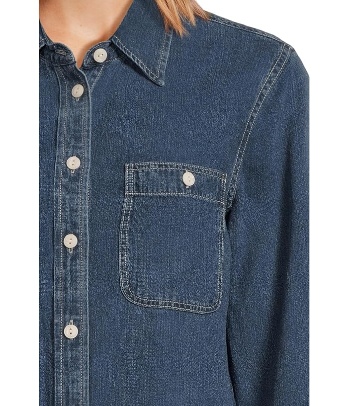 Faherty Tried And True Chambray Classic Shirt - Image 4