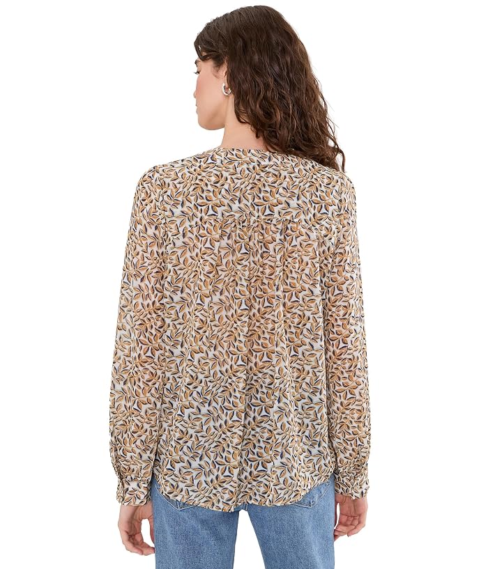 Liverpool Los Angeles Long Sleeve Lace-Up Front Woven Blouse - Image 4