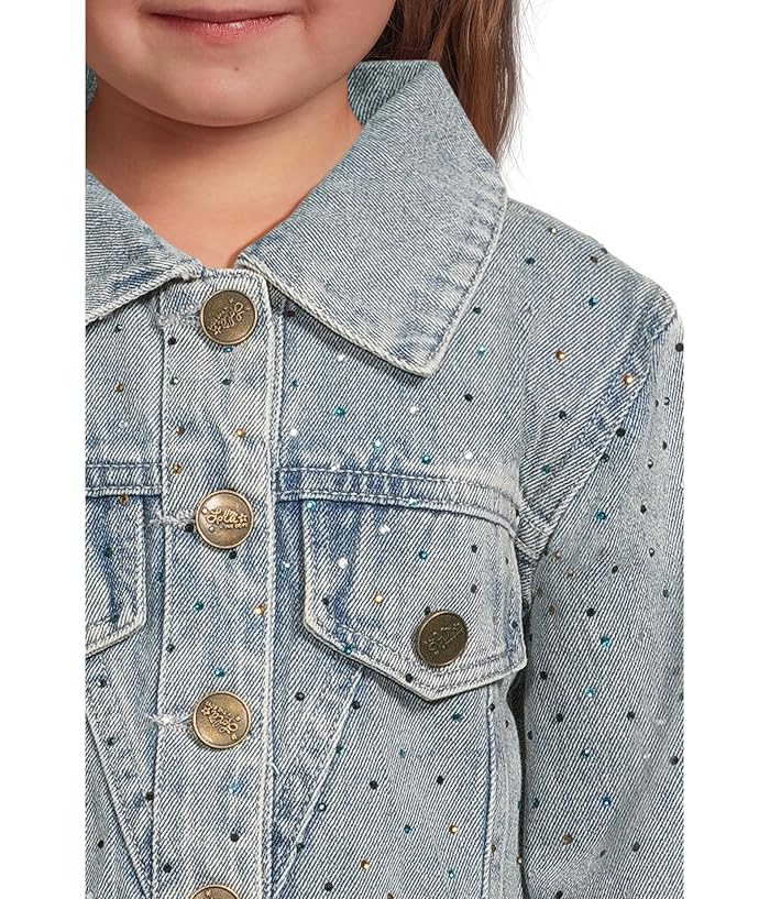 Lola and The Boys Rainbow Sparkle Denim Jacket (Toddler/Little Kid/Big Kid) - Image 3