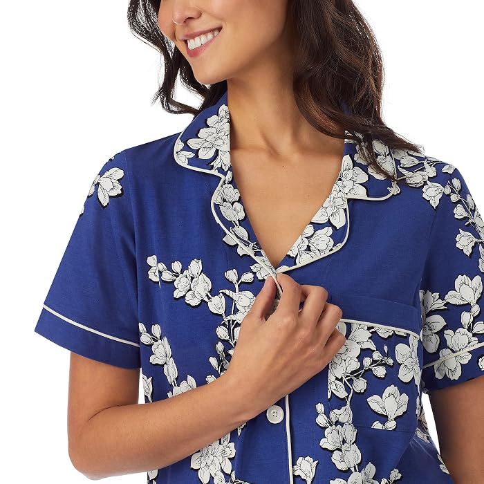 Bedhead PJs Short Sleeve Cropped PJ Set (Cotton Spandex) - Image 4