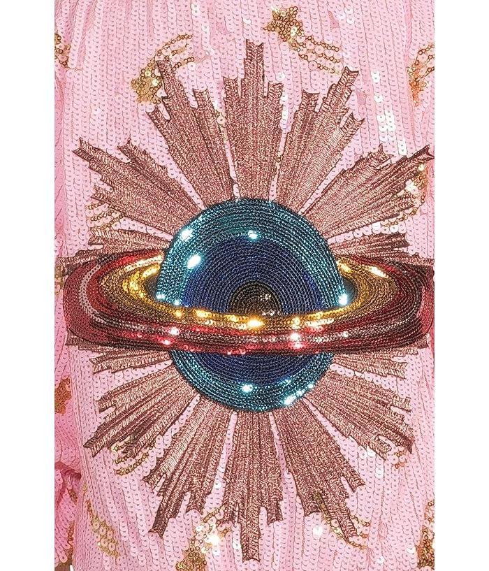 Lola and The Boys Galaxy Star Sequin Bomber (Toddler/Little Kid/Big Kid) - Image 3