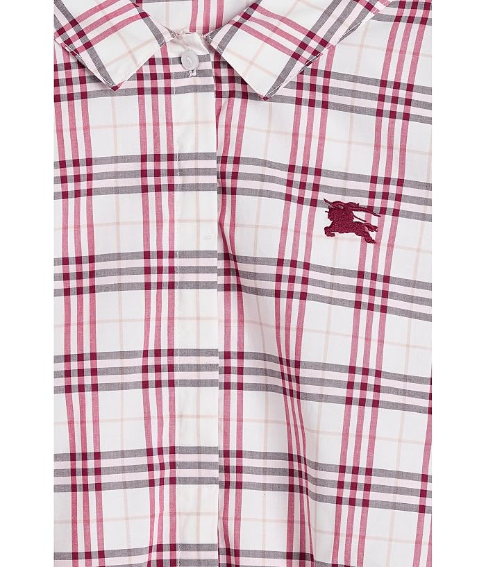 Burberry Kids Maisie Check Button Top (Little Kid/Big Kid) - Image 3