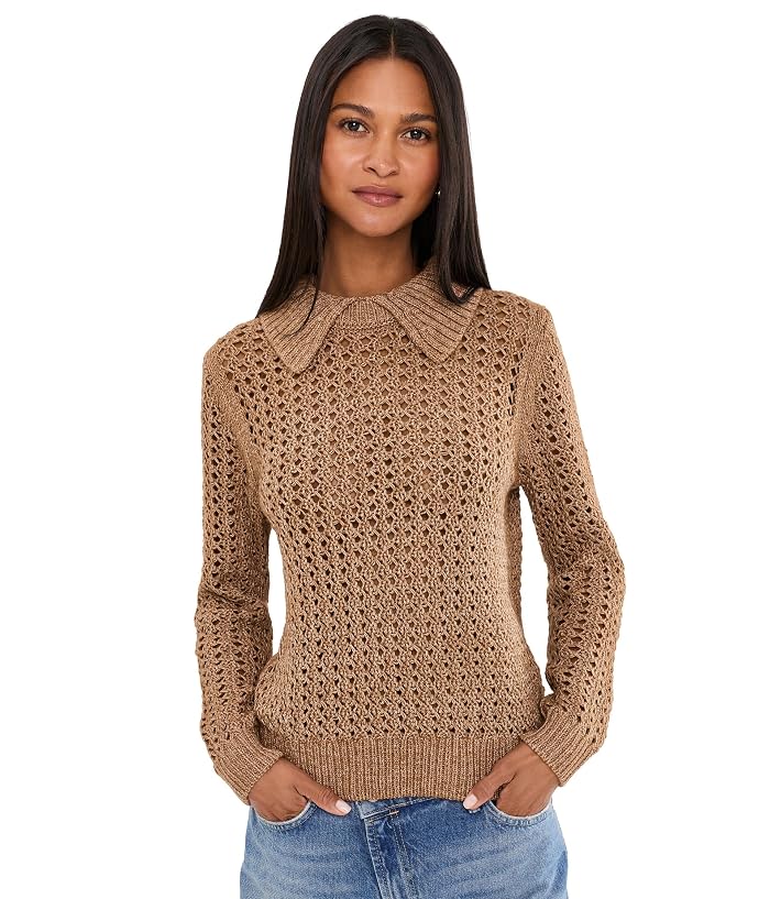 Lilla P Textured Polo Sweater