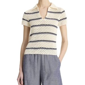 Vince Macrame Stripe Henley