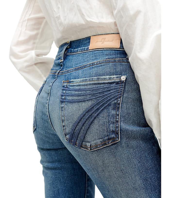 7 For All Mankind Tailorless Dojo in Distressed Authentic Light - Image 4