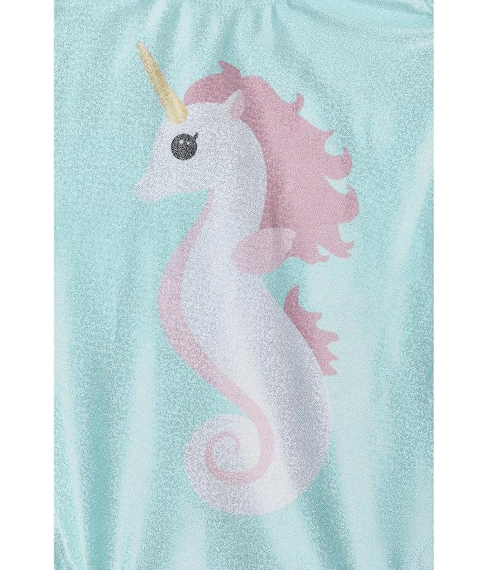 Deux par Deux Seahorse One-Piece Swimsuit (Big Kid) - Image 3
