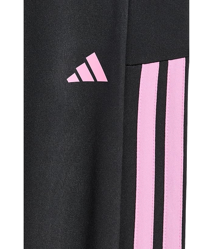adidas Kids Detached Waistband 3-Stripe Cell Phone Pocket Leggings (Big Kid) - Image 3