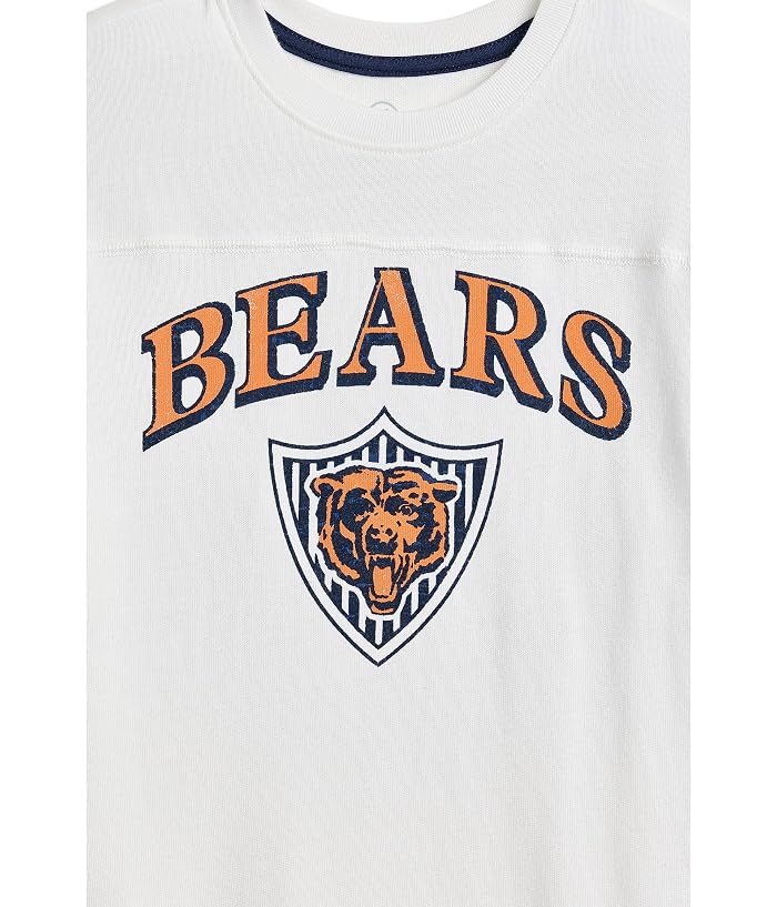 Junk Food Clothing Kids NFL Chicago Bears Striped Yoke Long Sleeve Tee (Little Kid/Big Kid) - Image 3