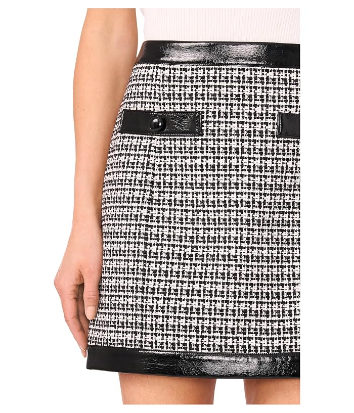 CeCe Tweed Front Pocket Mini Skirt - Image 3