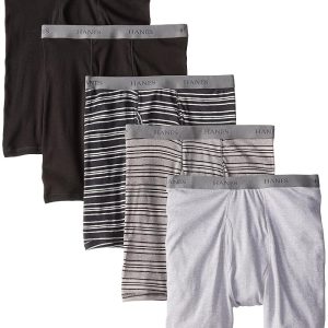 Hanes Tagless Boxer Briefs-Multiple Colors (Blues, Assorted)