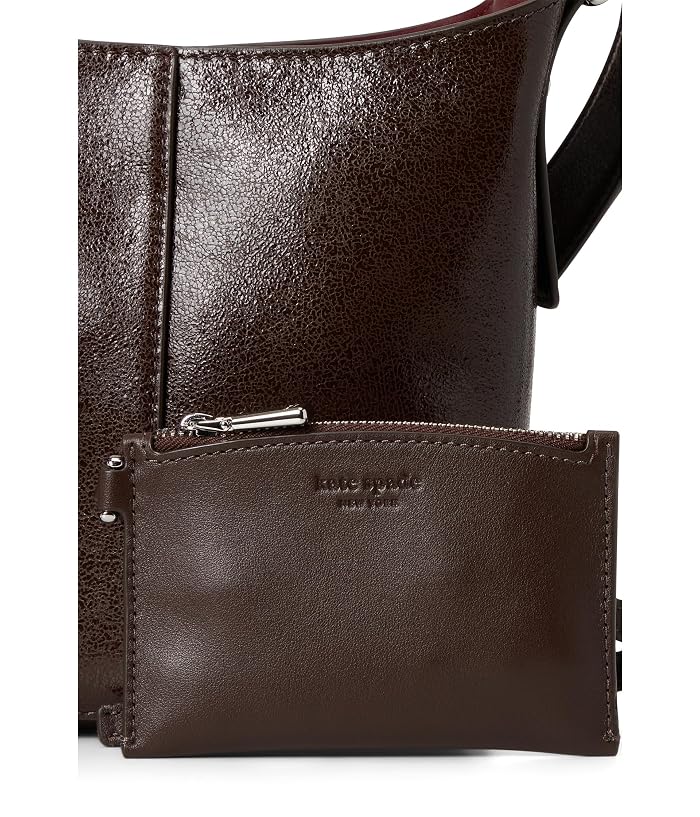 Kate Spade New York Halo Glazed Leather Mini Bucket - Image 4