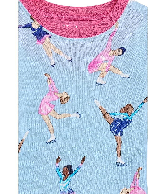 Hatley Kids Figure Skaters Cotton Rib Pajama Set (Toddler/Little Kid/Big Kid) - Image 3