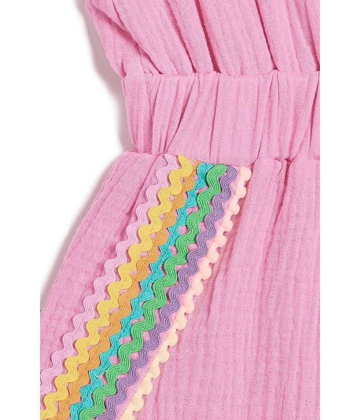 Lola and The Boys Pink Rainbow Summer Romper (Toddler/Little Kid/Big Kid) - Image 3