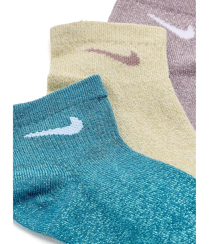 Nike Kids 6-pack Lurex Quarter Sock (Toddler/Little Kid/Big Kid) - Image 2