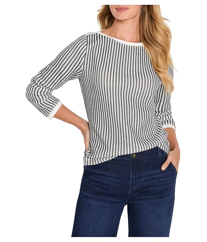 NIC+ZOE Zigzag Knit Top