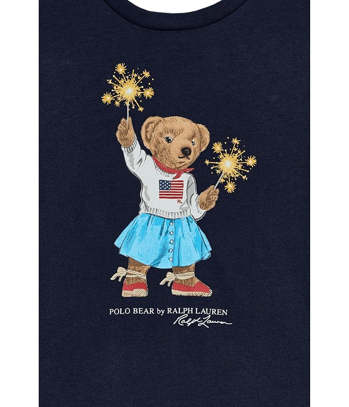 Polo Ralph Lauren Kids Polo Bear Tiered Cotton Dress & Bloomer (Infant) - Image 3