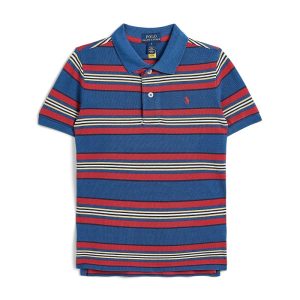 Polo Ralph Lauren Kids Striped Cotton Mesh Polo Shirt (Toddler/Little Kid)