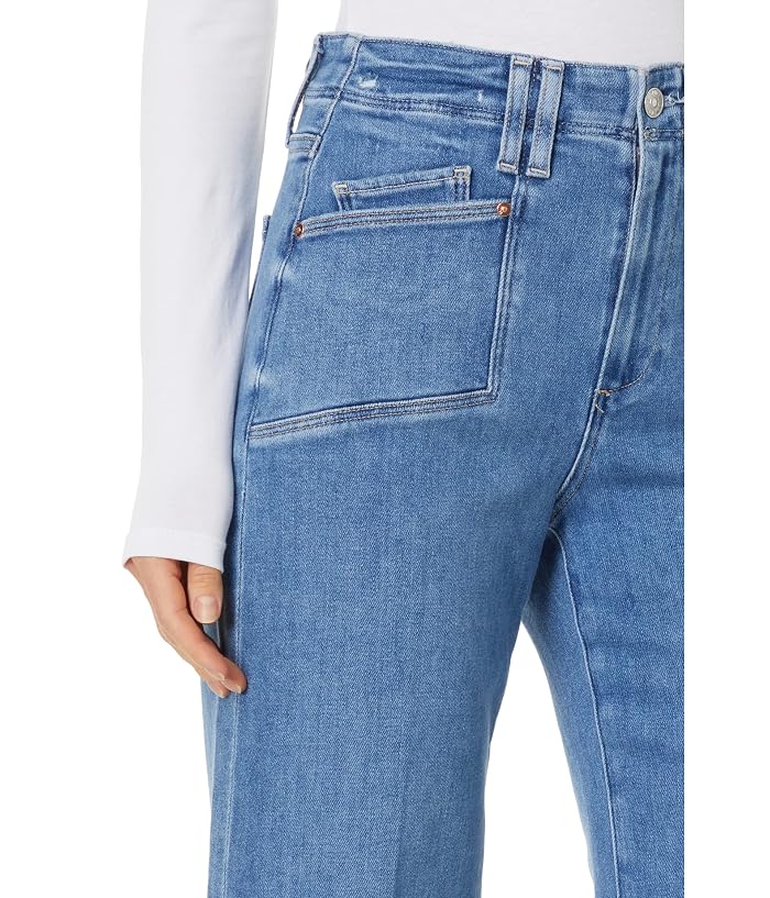 Paige Anessa Set In Pockets Raw Hem in Sunnie Distressed - Image 3