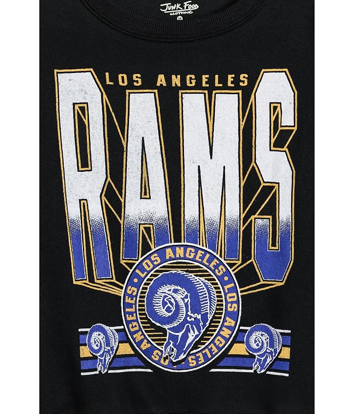 Junk Food Clothing Kids NFL Los Angeles Rams Drop Shoulder Crew Fleece (Little Kid/Big Kid) - Image 3
