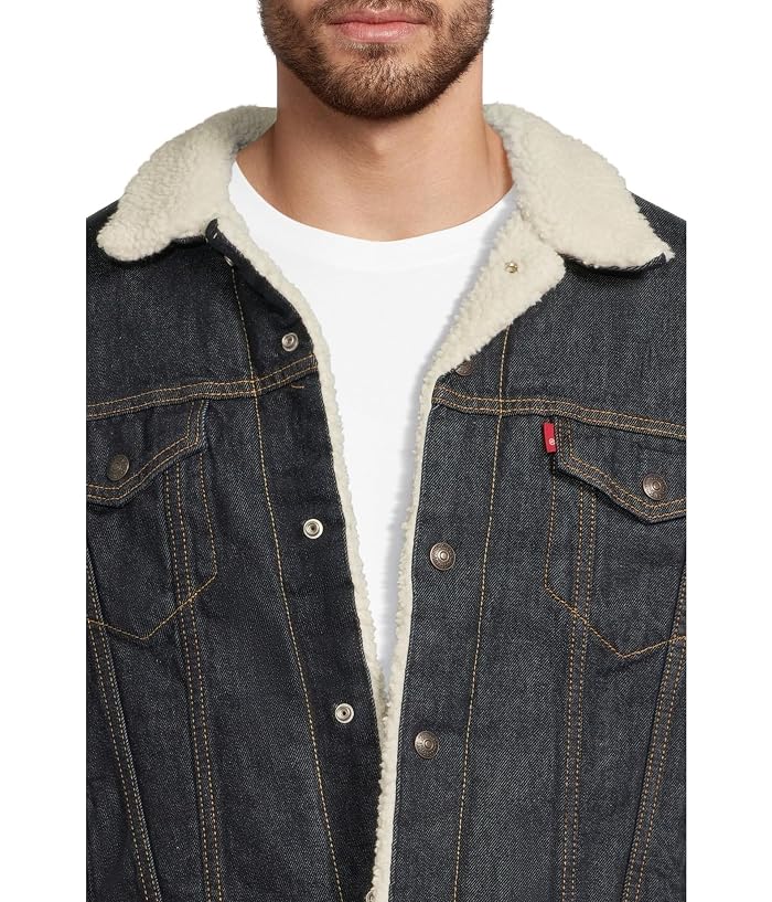 Levi's® Mens Relaxed Fit Plaid Trucker - Image 4