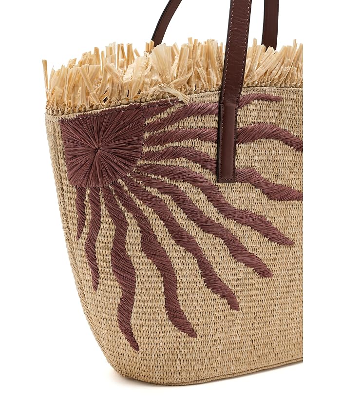 FARM Rio Printed Raffia Basket Bag - Image 4