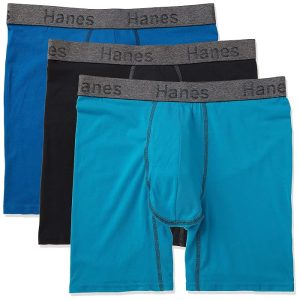 Hanes 3-Pack Comfort Flex Fit Ultra Soft Stretch Boxer Brief, Available in Regular and Long Leg