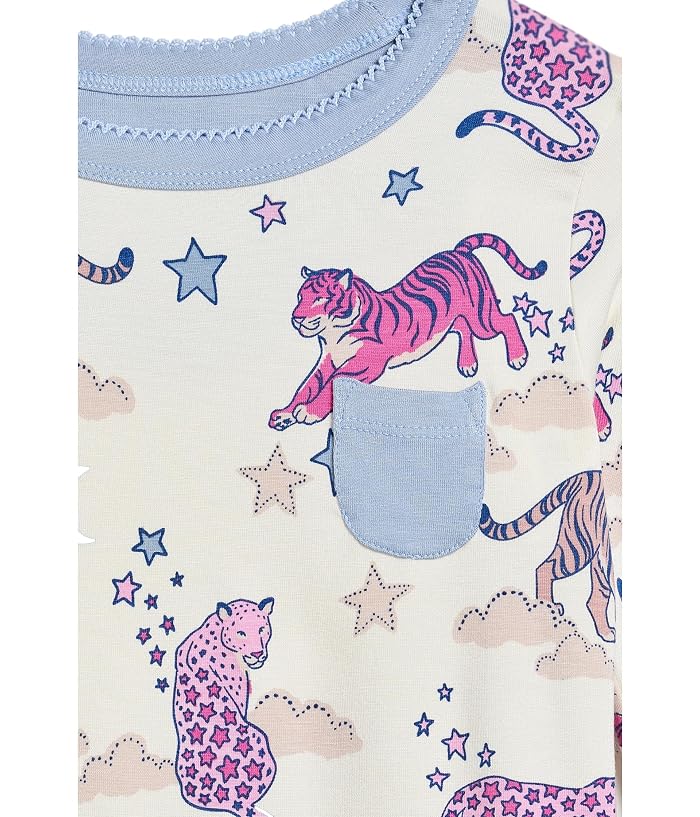 Hatley Kids Night Time Tigers Bamboo Pajama Set (Toddler/Little Kid/Big Kid) - Image 3