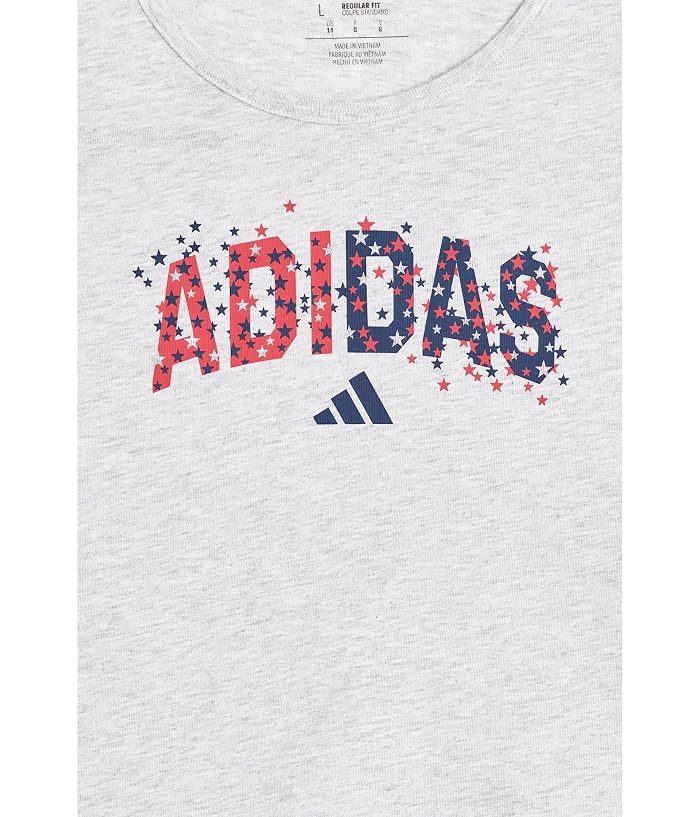 adidas Kids Swing Tank with Back Vent Heather Tank (Big Kid) - Image 3