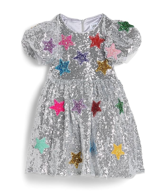 Lola and The Boys Sparkle Rainbow Star Dress (Toddler/Little Kid/Big Kid) - Image 4