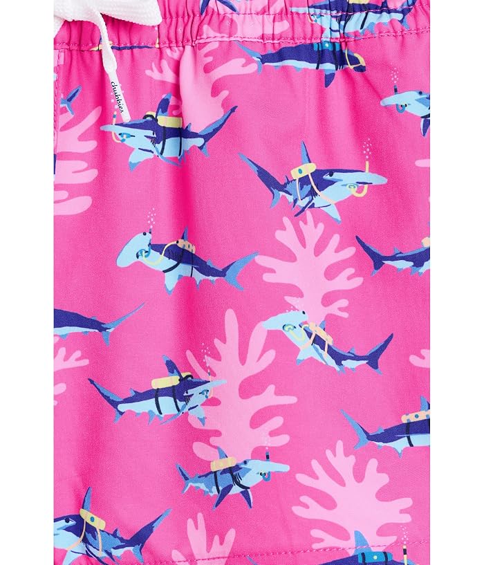 Chubbies Kids The Great Pink Sharks Lined Swim Trunk (Big Kid) - Image 3