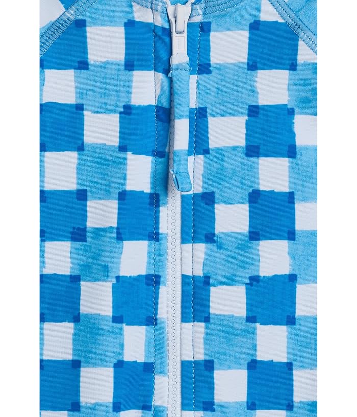 Snapper Rock Kids Ocean Grid Long Sleeve Sunsuit (infant) - Image 3