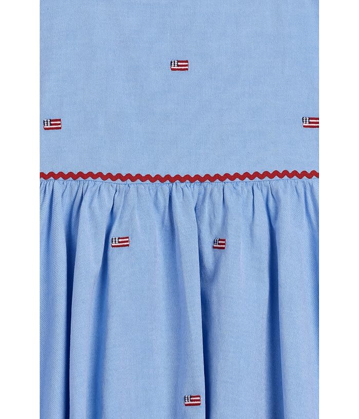 Janie and Jack Oxford Flag Embroidered Dress (Infant/Toddler/Little Kid/Big Kid) - Image 3