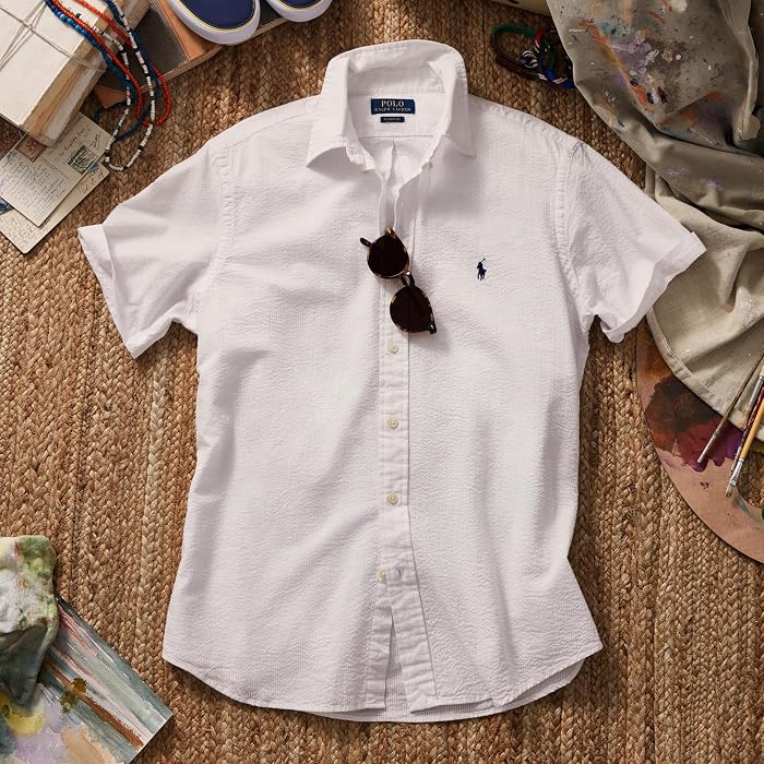 Polo Ralph Lauren Classic Fit Seersucker Shirt - Image 4