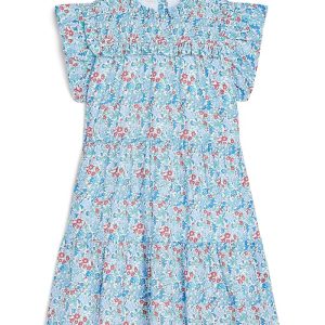 Janie and Jack Floral Smocked Dress (Infant/Toddler/Little Kid/Big Kid)