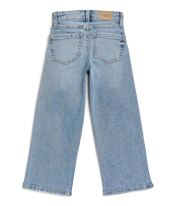 abercrombie kids Destroyed High-Rise Wide Leg Jeans (Big Kid) - Image 2