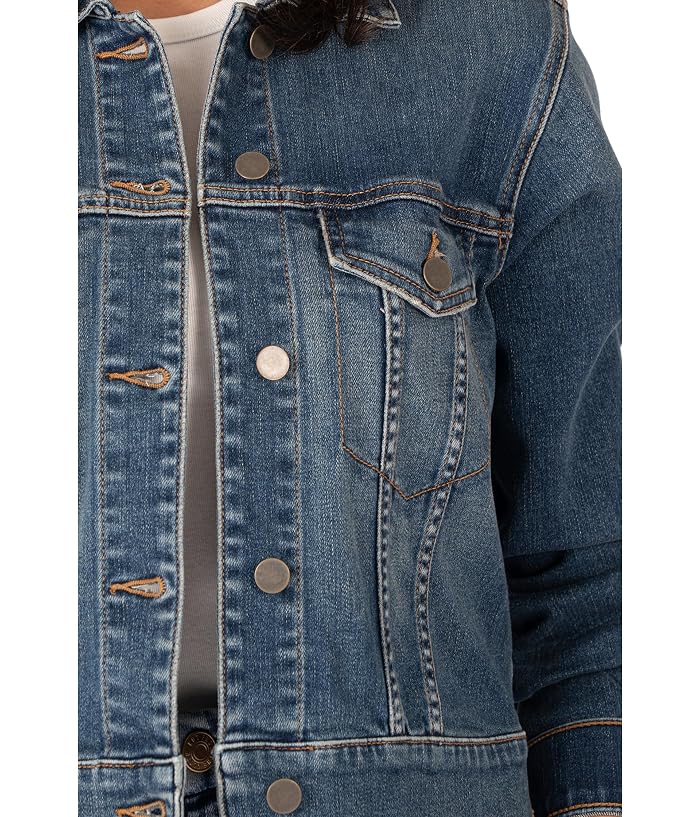 KUT from the Kloth Julia Crop Jacket w/ Drop Shoulder-Regular Waistband - Image 4