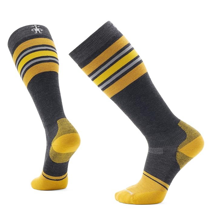 Smartwool Snowboard Targeted Cushion Stripe Extra Stretch Over The Calf Socks