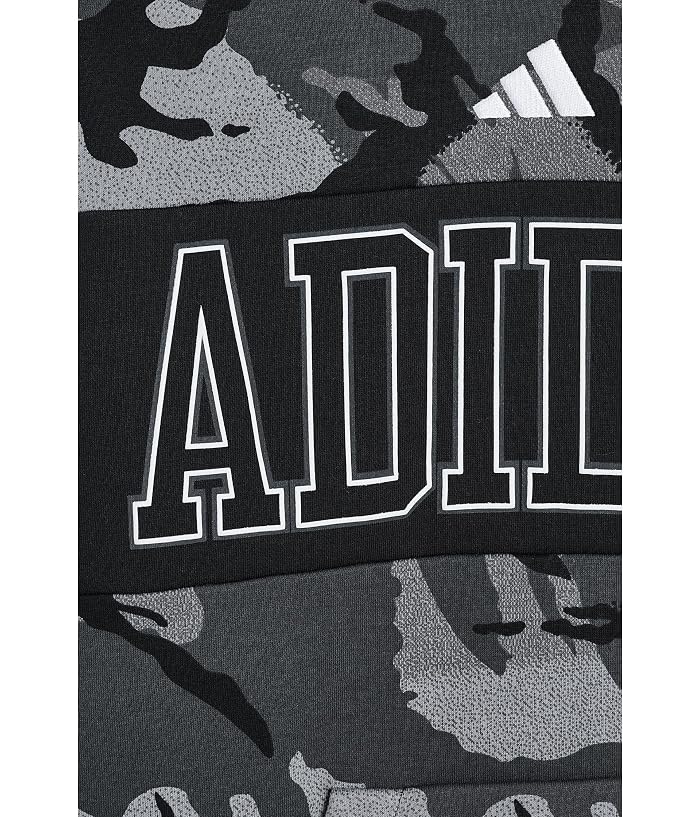 adidas Kids AOP Color-Block Halftone Camo Hooded Pullover (Big Kid) - Image 3