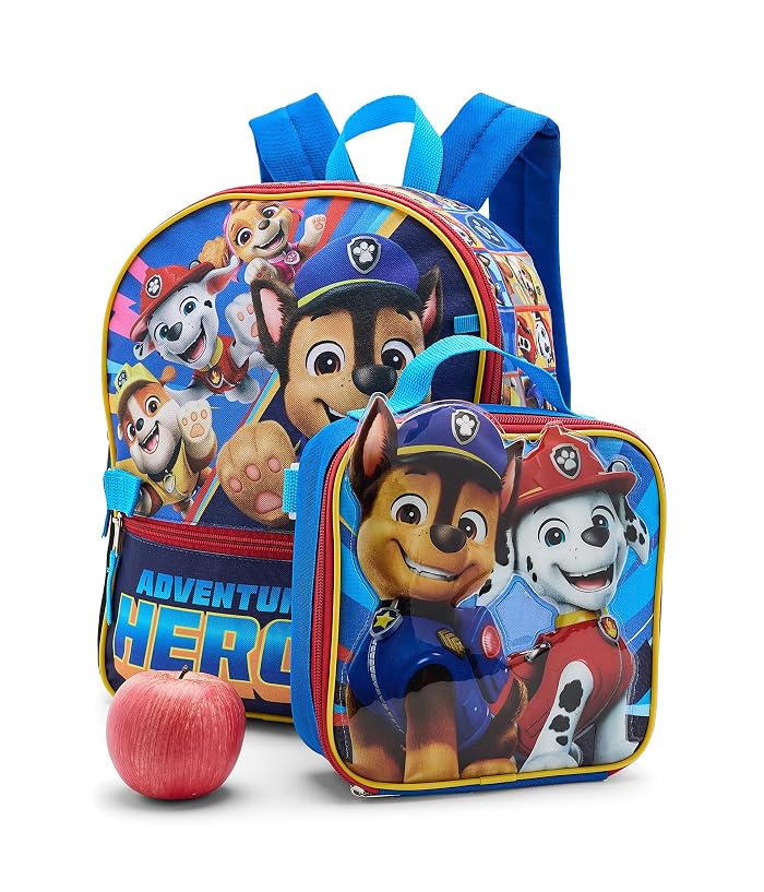 BIOWORLD Kids Paw Patrol 16" Backpack Five-Piece Set w/ Lunchkit, Utility Case, Molded Keychain, Carabiner - Image 4