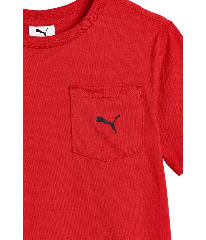 PUMA Kids Pocket T-shirt & Fleece Short Set (big Kid) - Image 3