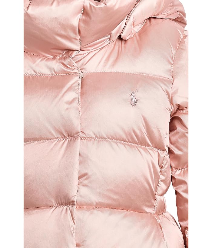 Polo Ralph Lauren Kids Metallic Down Hooded Long Jacket (Toddler/Little Kid) - Image 3