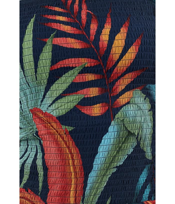 Avec Les Filles Tropical Strapless Tiered Maxi Dress - Image 4