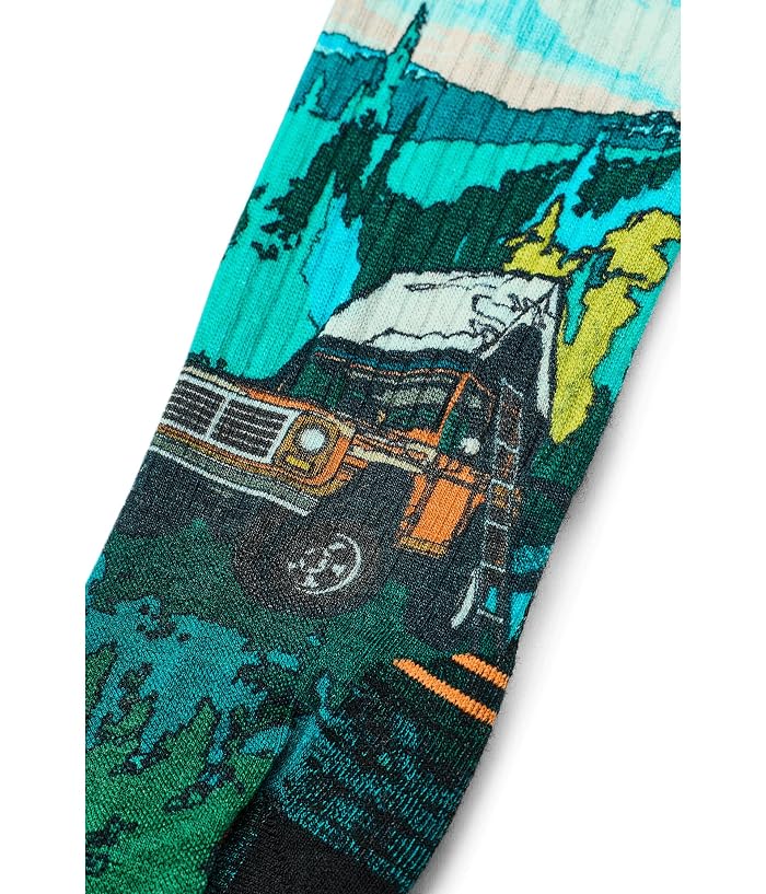 Smartwool Hike Targeted Cushion Trail Trekker Print Crew Socks - Image 2