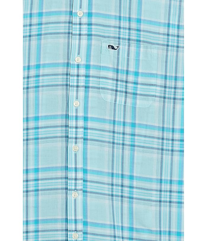 Vineyard Vines Kids Bungalow Plaid Cotton Short Sleeve Shirt (Toddler/Little Kid/Big Kid) - Image 3