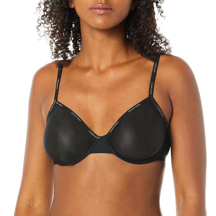 Calvin Klein Sheer Marquisette Unlined Demi Bra