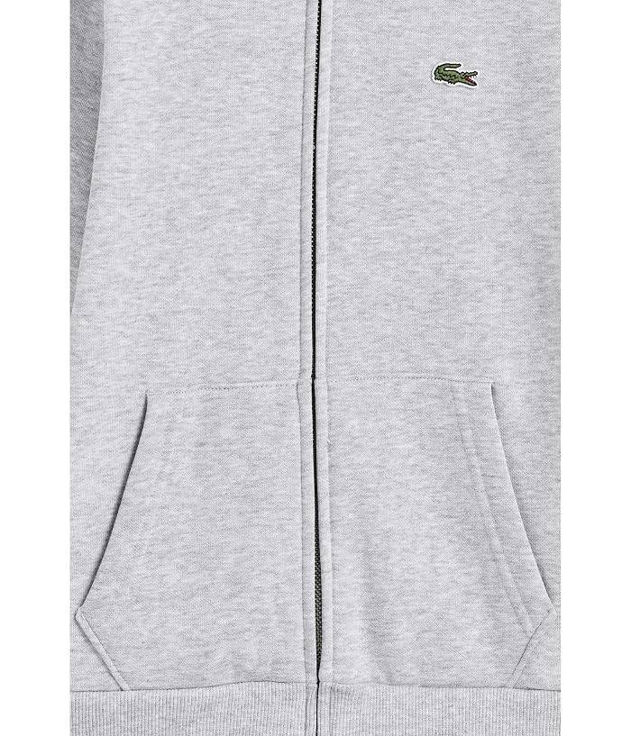 Lacoste Kids Core Fleece Zip Up Hoodie (Big Kid) - Image 3