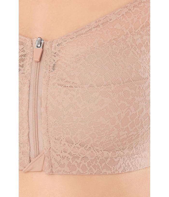 Natori Pretty Smooth Zip Front Close Pocketed Wireless Bra - Image 4