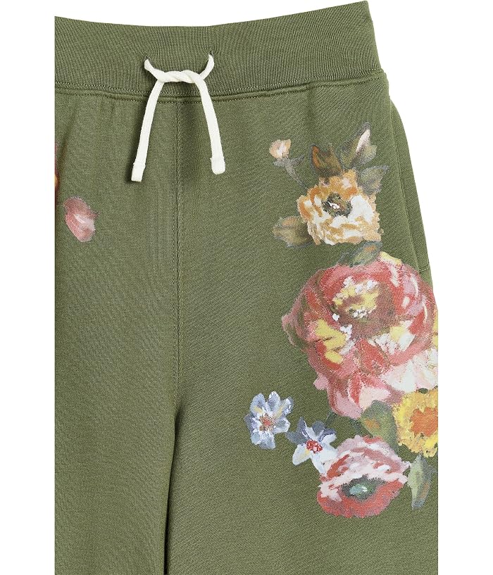 Polo Ralph Lauren Kids Floral Wide-Leg Fleece Sweatpants (Big Kid) - Image 3