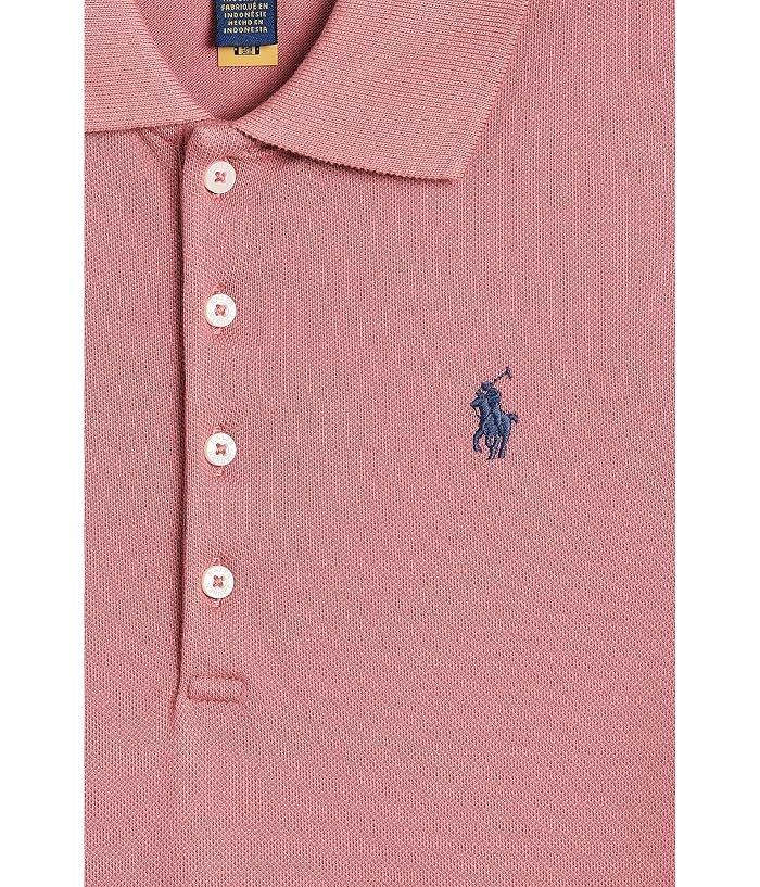 Polo Ralph Lauren Kids Pleated Stretch Mesh Polo Dress (Big Kid) - Image 3