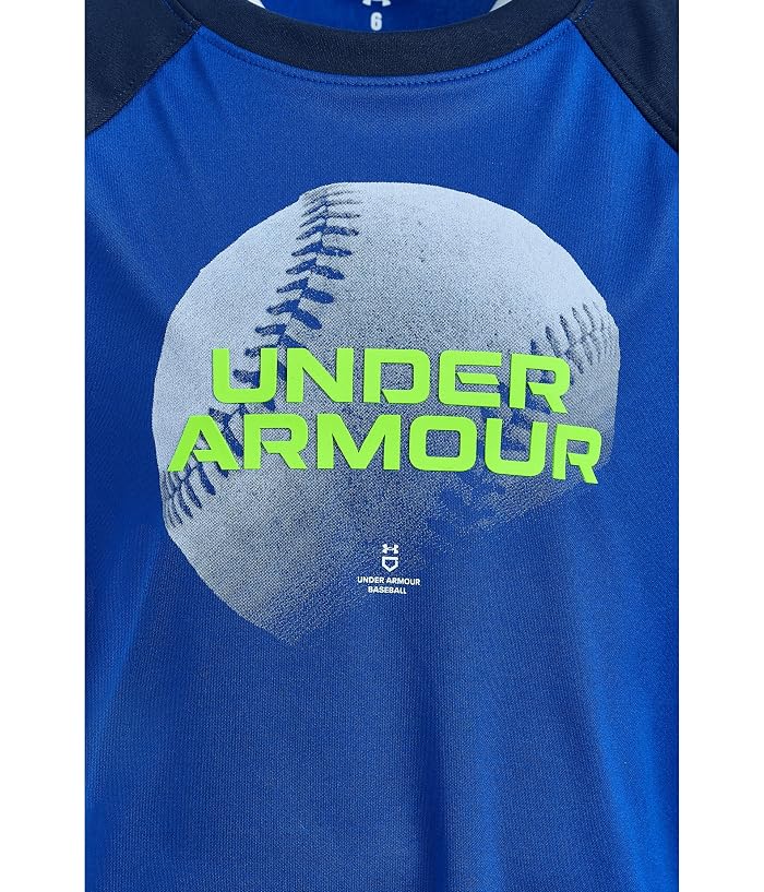 Under Armour Kids Baseball Tech Raglan Short Sleeve (Little Kid) - Image 3
